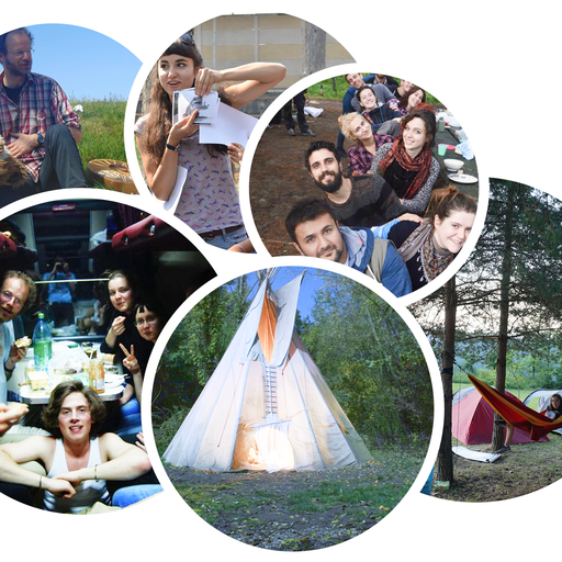Eine Collage mehrerer Gruppenaktivitäten von JANUN Hannover